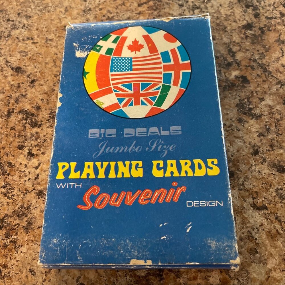Souvenir Giant Playing Cards California Full Set Craft Decor